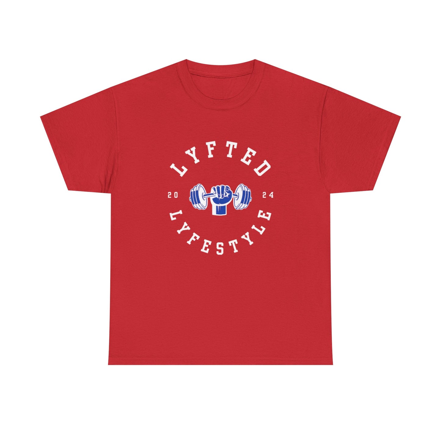 LYFTED LYFESTYLE LOGO BLUE Unisex Heavy Cotton Tee