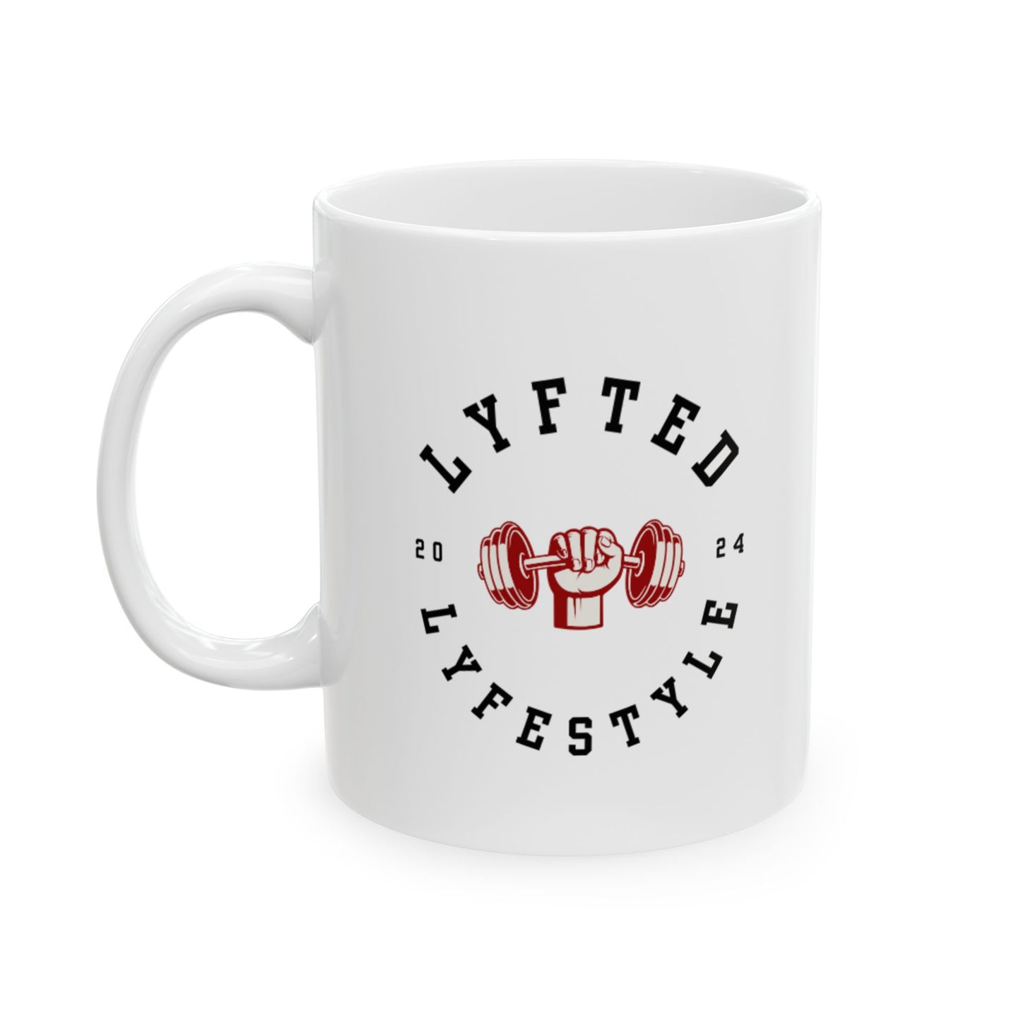 LYFTED LYFESTYLE LOGO Copy of Ceramic Mug, (11oz, 15oz)