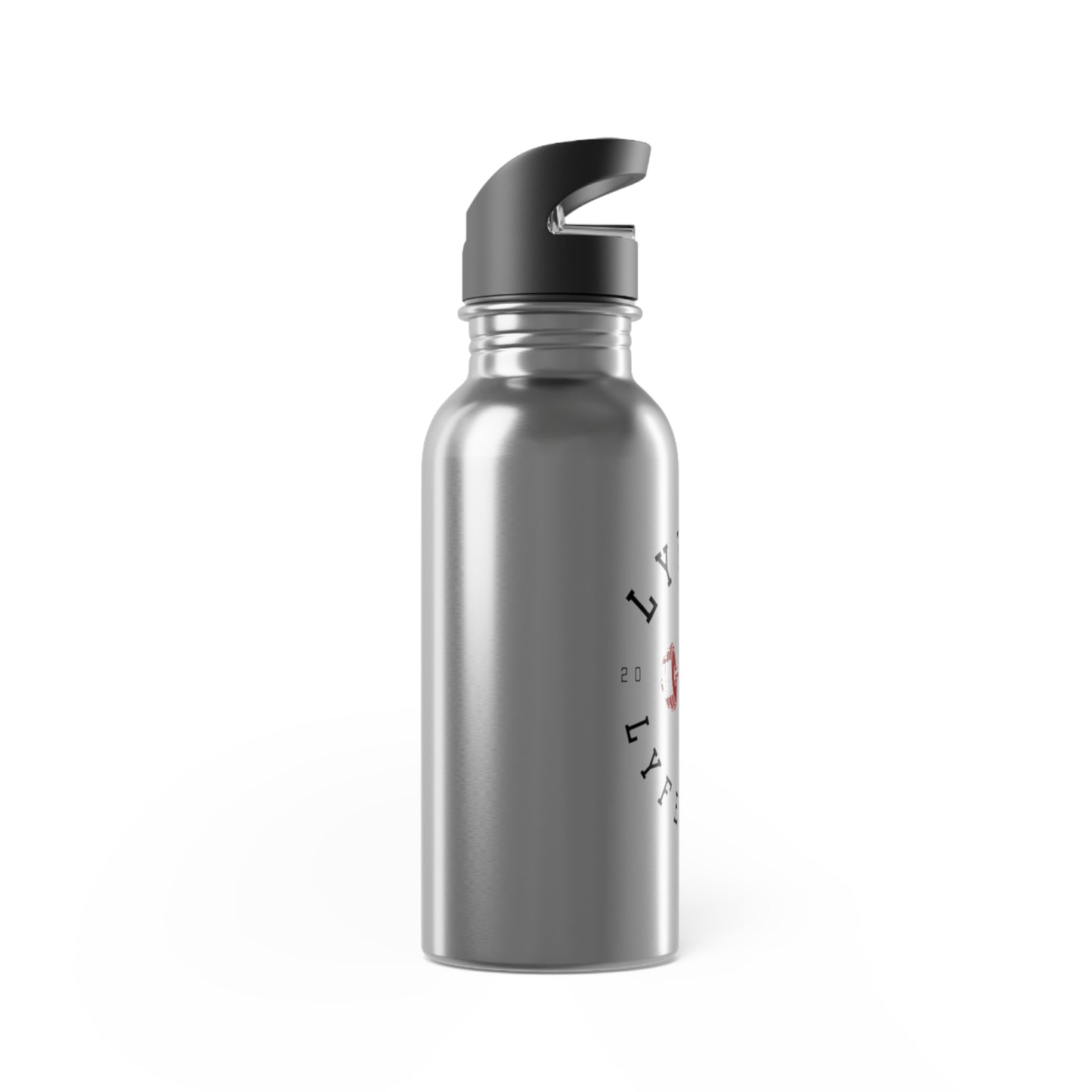 LYFTED LYFESTYLE LOGO Stainless Steel Water Bottle With Straw, 20oz