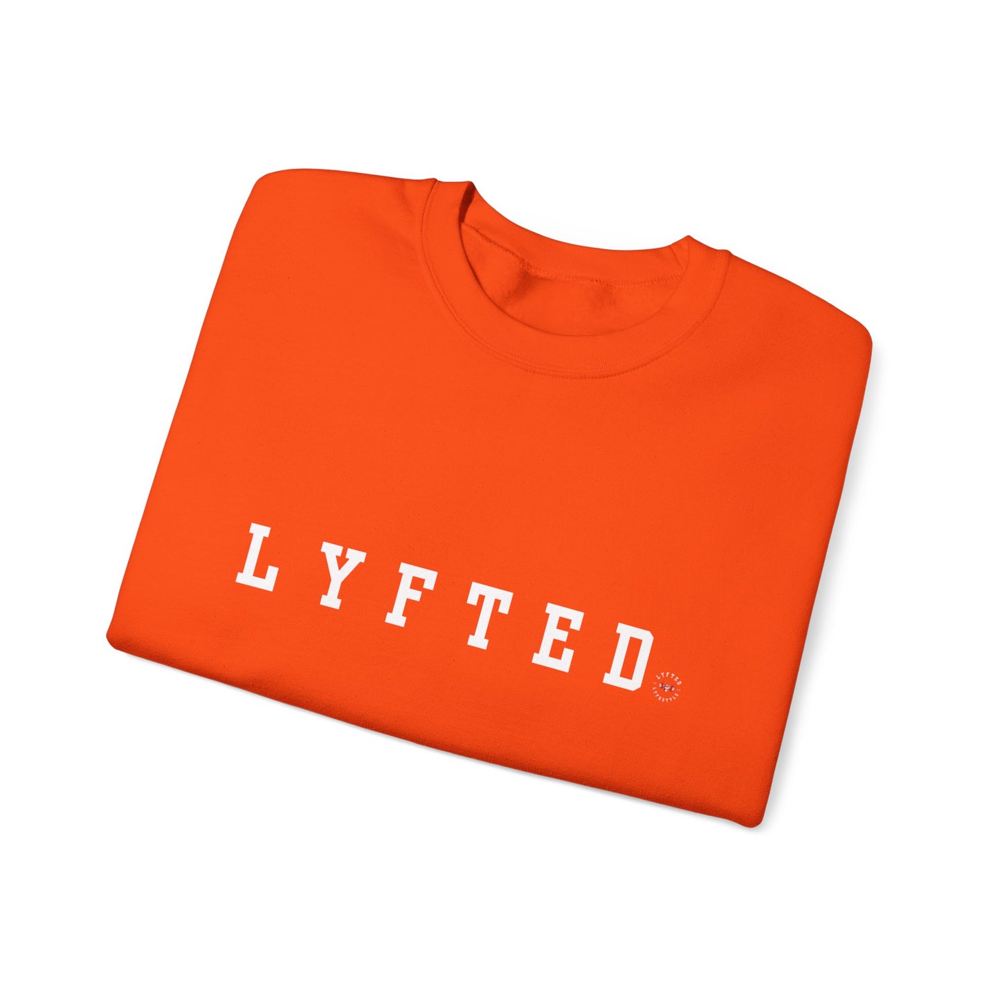 LYFTED LOGO WHITE Unisex Heavy Blend™ Crewneck Sweatshirt