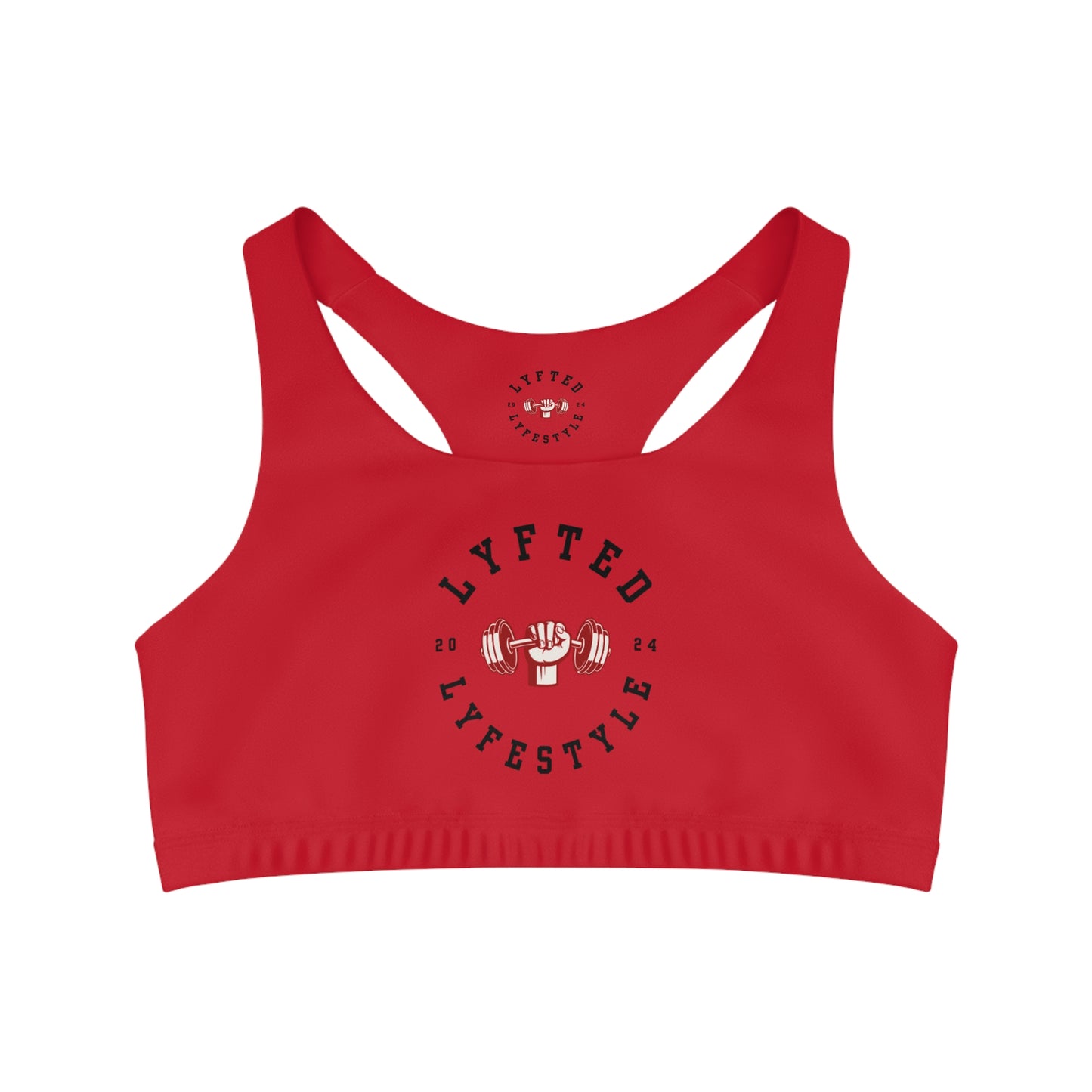 LYFTED LYFESTYLE LOGO Seamless Sports Bra (AOP)