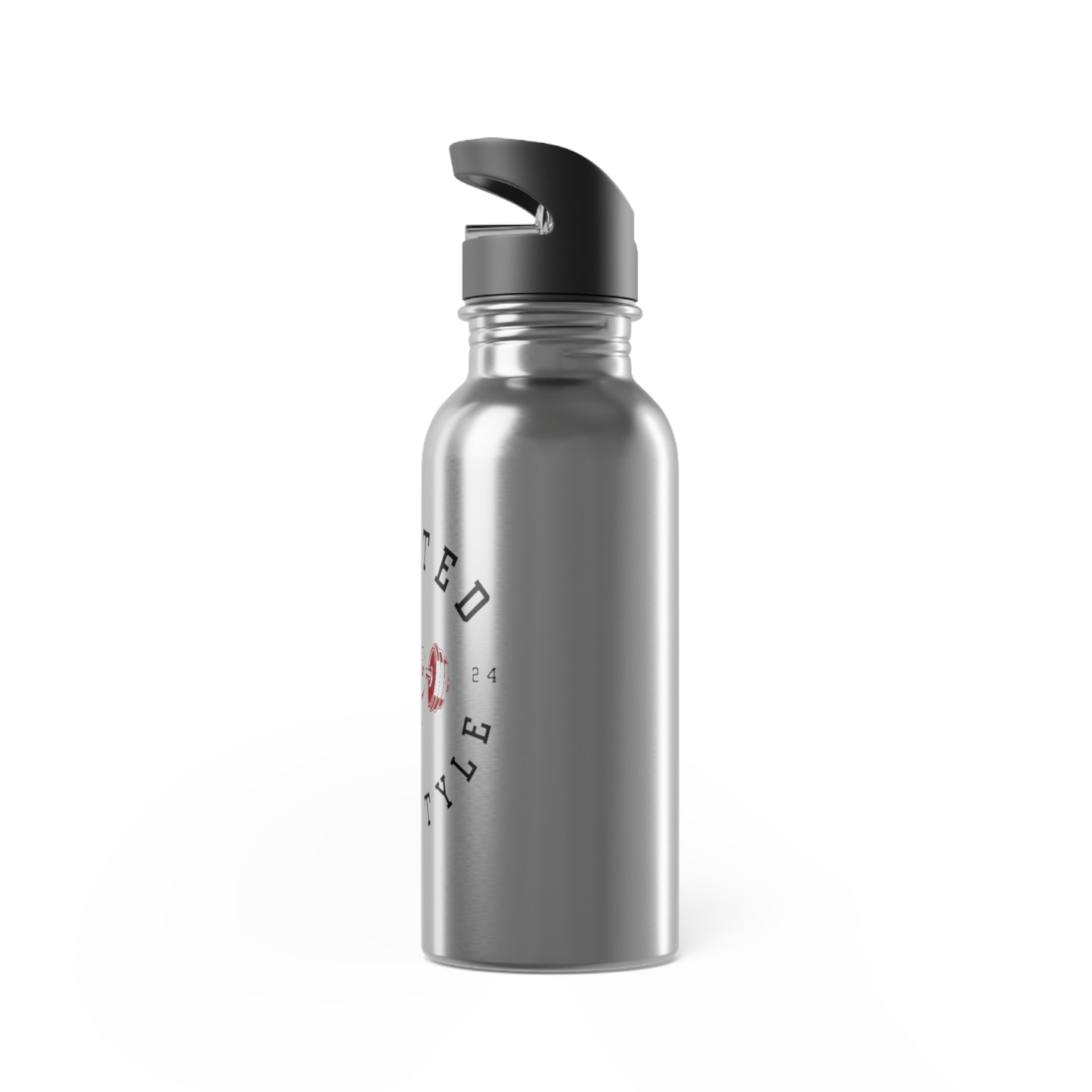 LYFTED LYFESTYLE LOGO Stainless Steel Water Bottle With Straw, 20oz