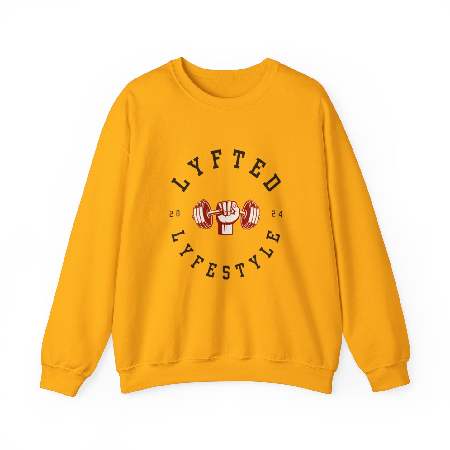 LYFTED LYFESTYLE LOGO WHITE Unisex Heavy Blend™ Crewneck Sweatshirt