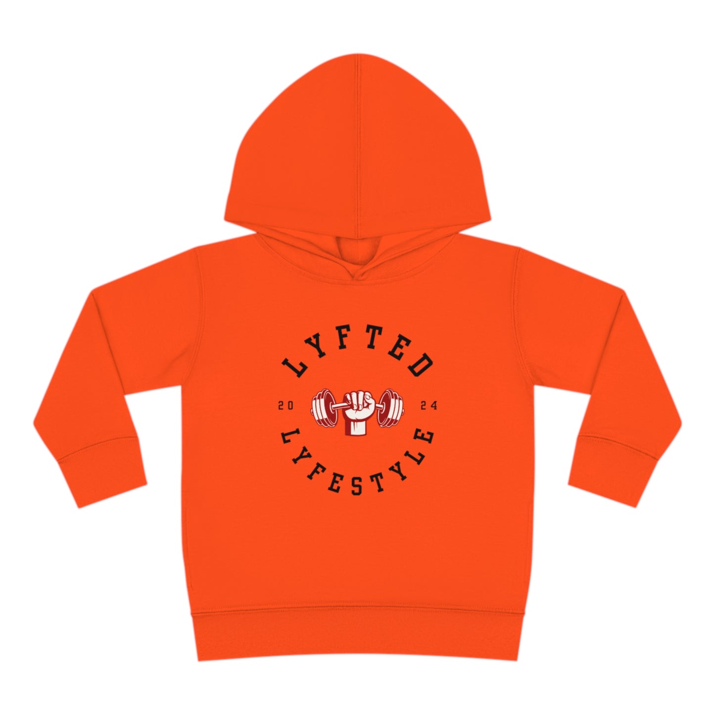 LYFTED LYFESTYLE LOGO RED AND BLACK Toddler Pullover Fleece Hoodie