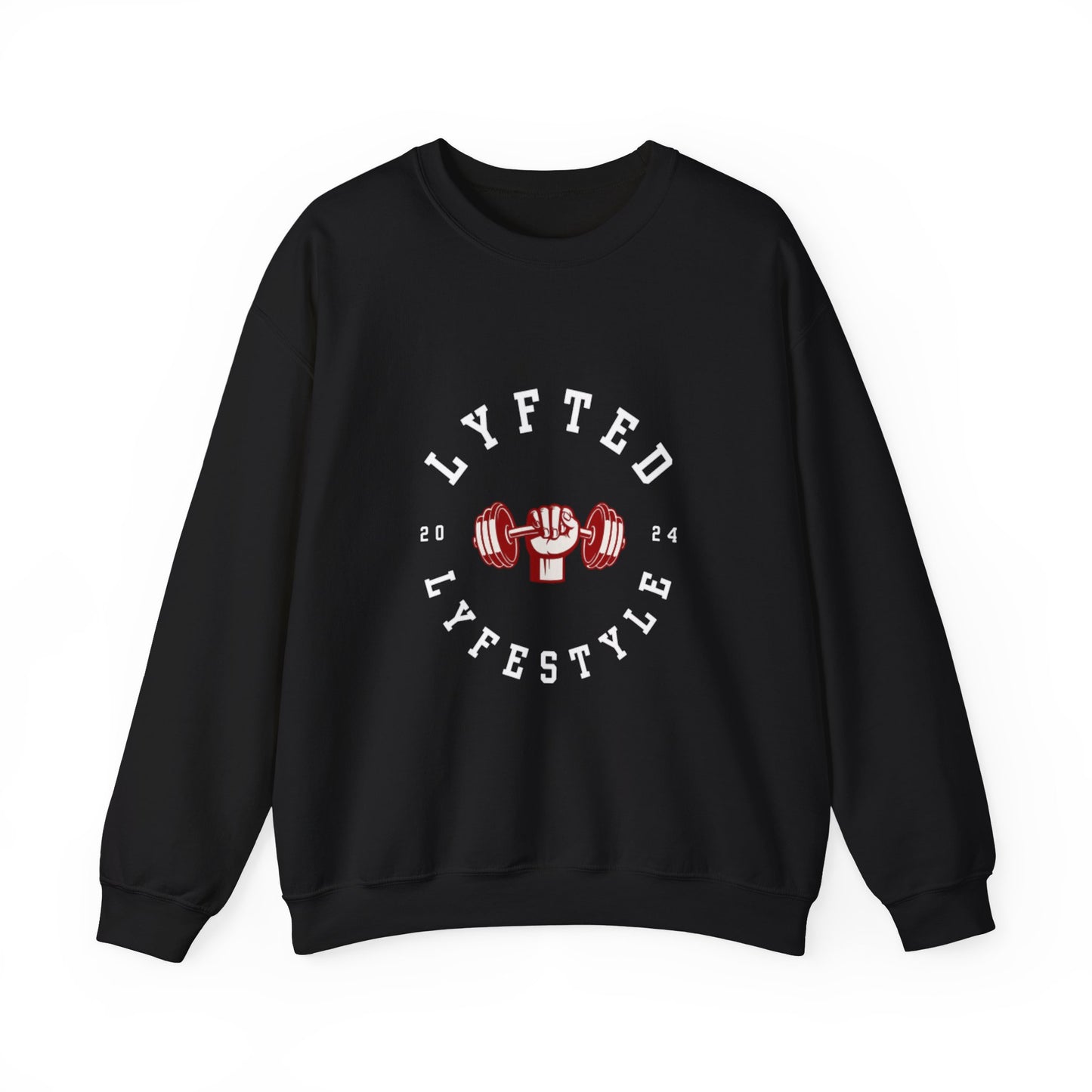 LYFTED LYFESTYLE LOGO WHITE Unisex Heavy Blend™ Crewneck Sweatshirt