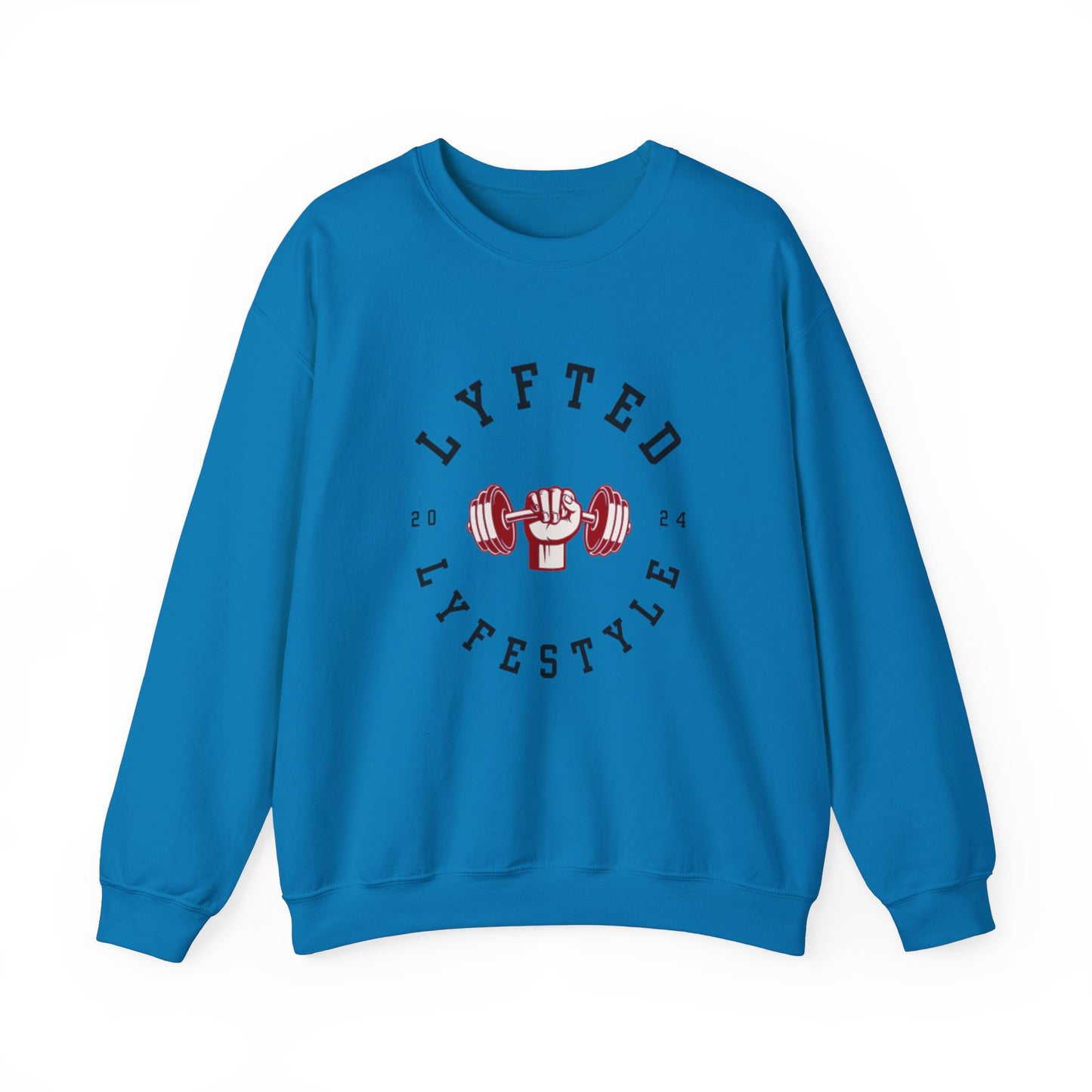 LYFTED LYFESTYLE LOGO WHITE Unisex Heavy Blend™ Crewneck Sweatshirt