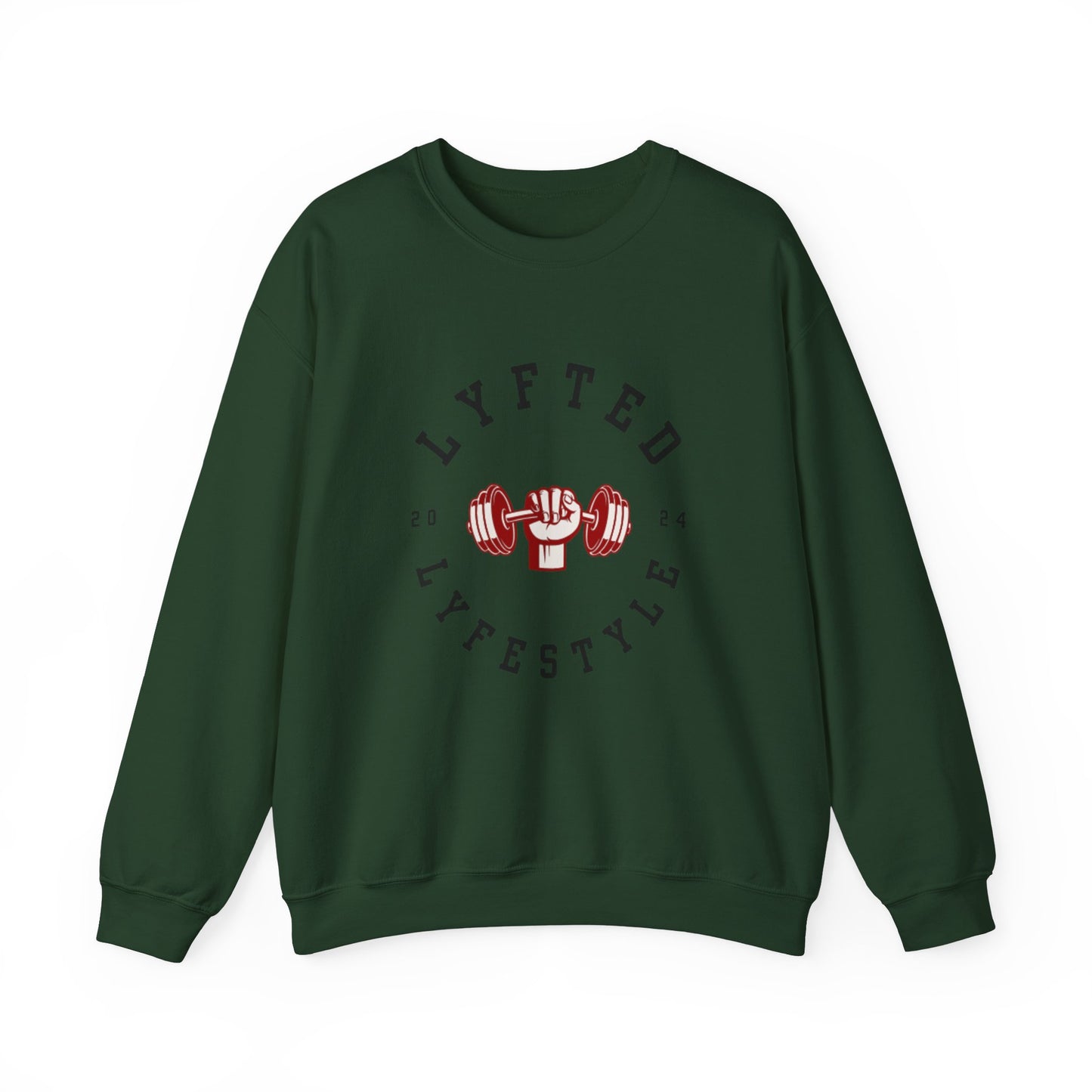 LYFTED LYFESTYLE LOGO WHITE Unisex Heavy Blend™ Crewneck Sweatshirt