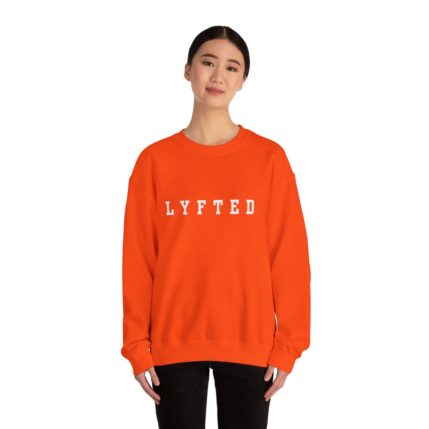 LYFTED LOGO WHITE Unisex Heavy Blend™ Crewneck Sweatshirt