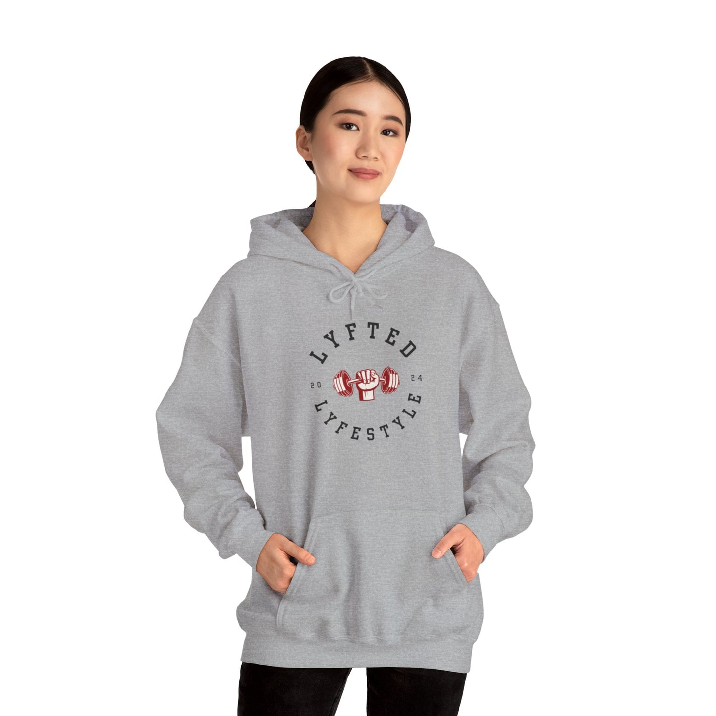 LYFTED LYFESTYLE LOGO BLACK LETTERING Unisex Heavy Blend™ Hooded Sweatshirt