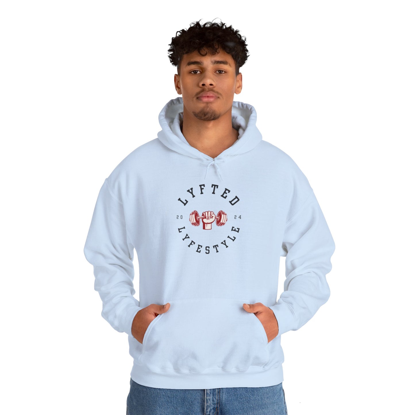 LYFTED LYFESTYLE LOGO BLACK LETTERING Unisex Heavy Blend™ Hooded Sweatshirt