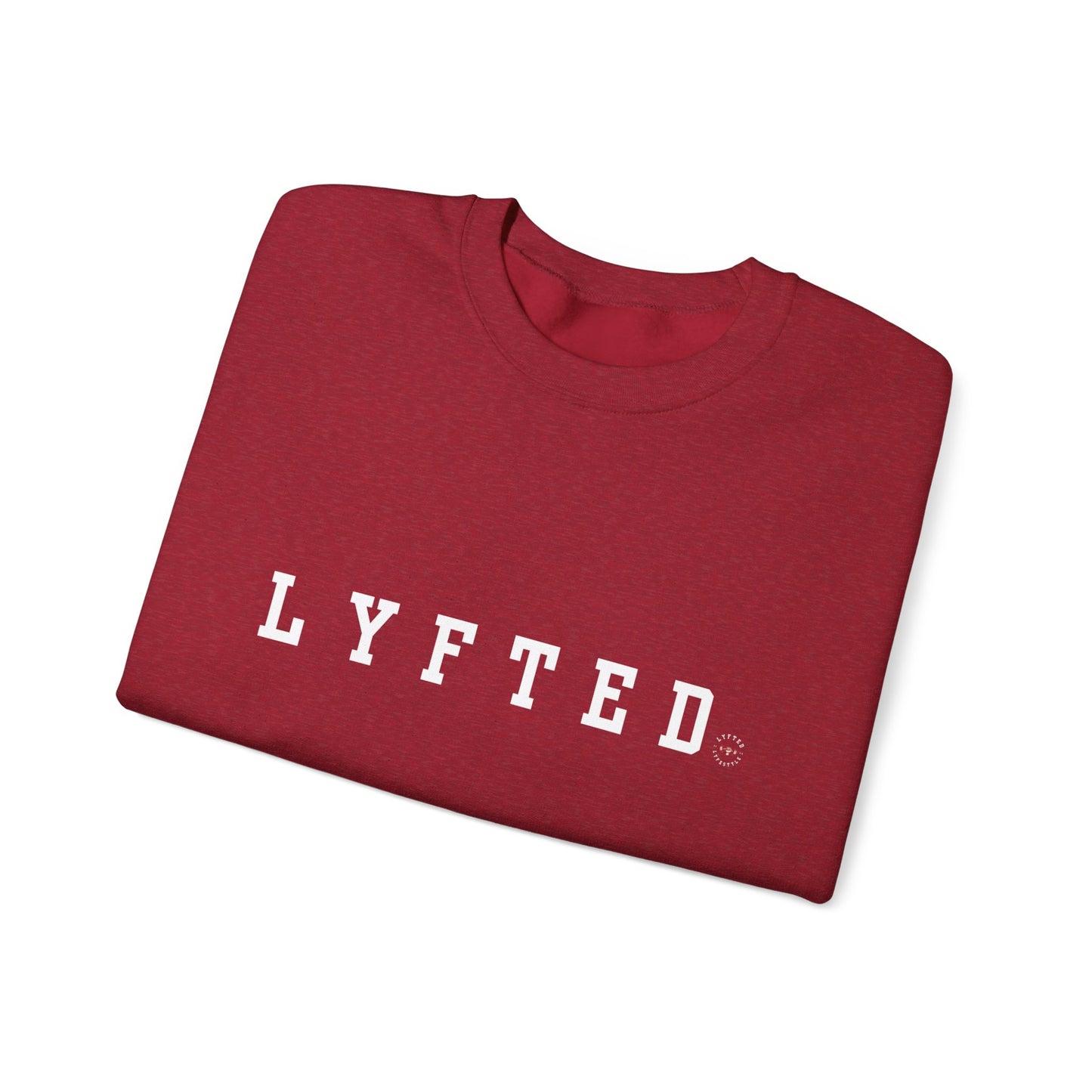 LYFTED LOGO WHITE Unisex Heavy Blend™ Crewneck Sweatshirt