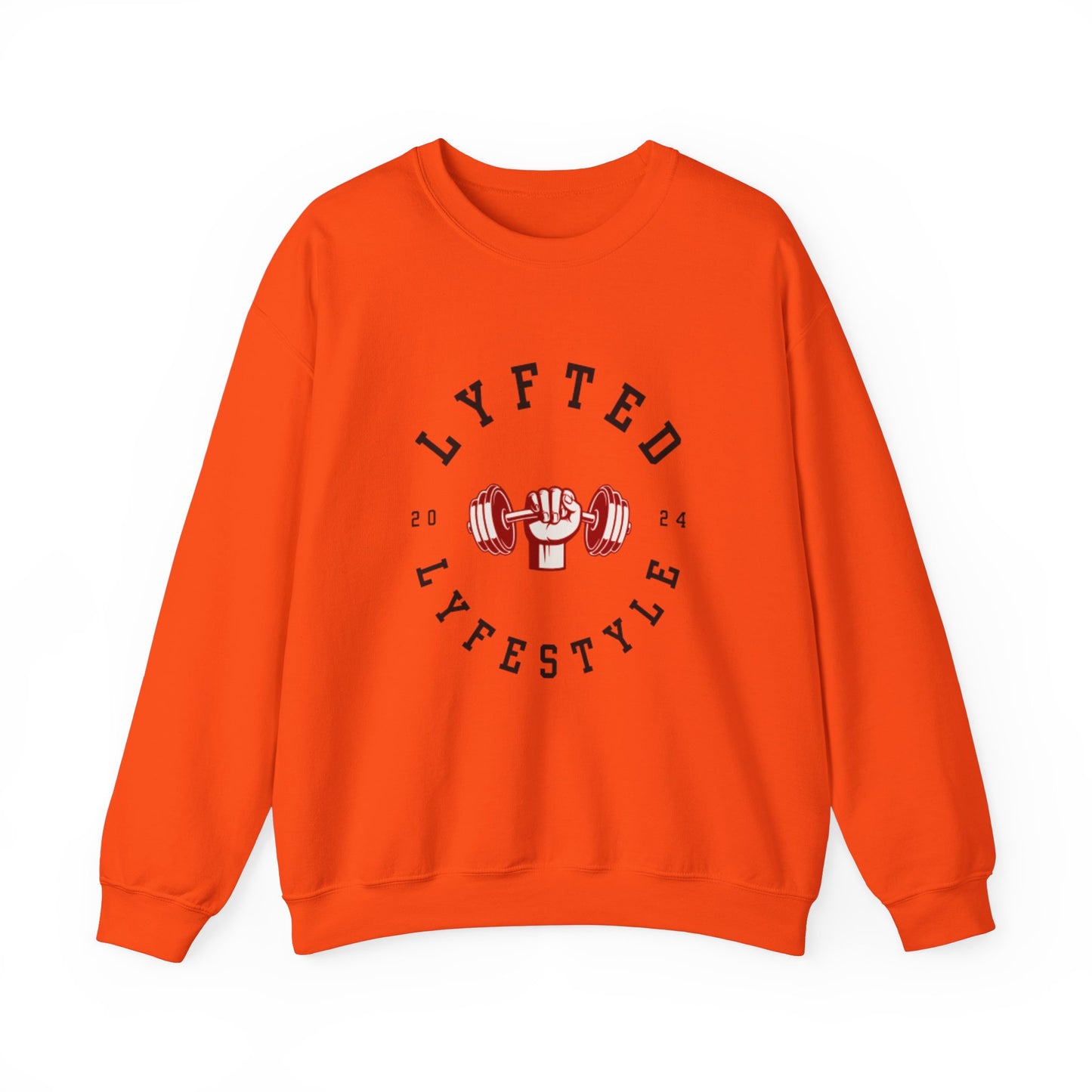 LYFTED LYFESTYLE LOGO WHITE Unisex Heavy Blend™ Crewneck Sweatshirt