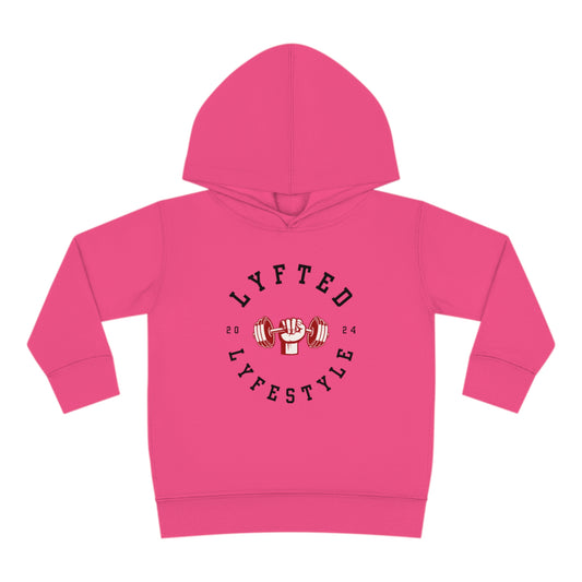 LYFTED LYFESTYLE LOGO RED AND BLACK Toddler Pullover Fleece Hoodie