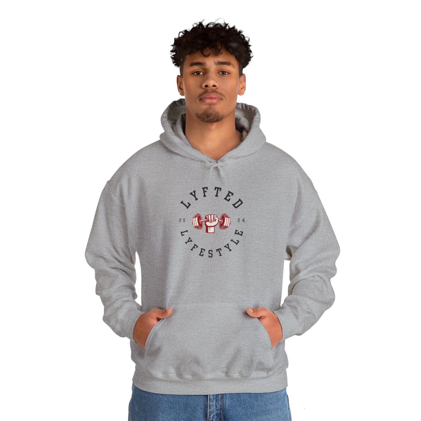 LYFTED LYFESTYLE LOGO BLACK LETTERING Unisex Heavy Blend™ Hooded Sweatshirt