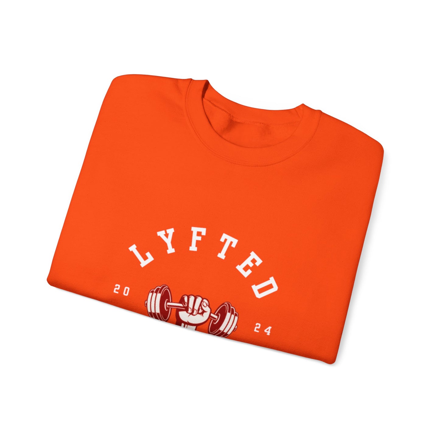 LYFTED LYFESTYLE LOGO WHITE Unisex Heavy Blend™ Crewneck Sweatshirt