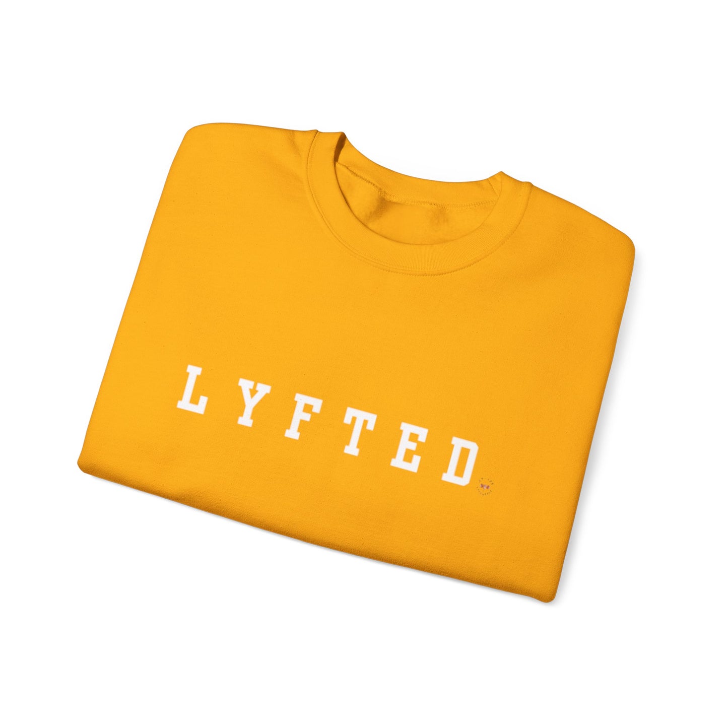 LYFTED LOGO WHITE Unisex Heavy Blend™ Crewneck Sweatshirt