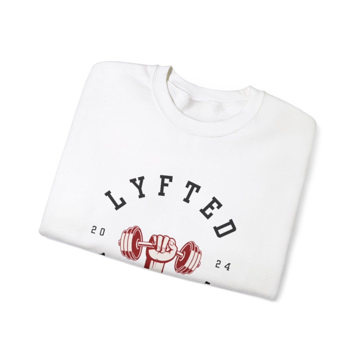 LYFTED LYFESTYLE LOGO WHITE Unisex Heavy Blend™ Crewneck Sweatshirt