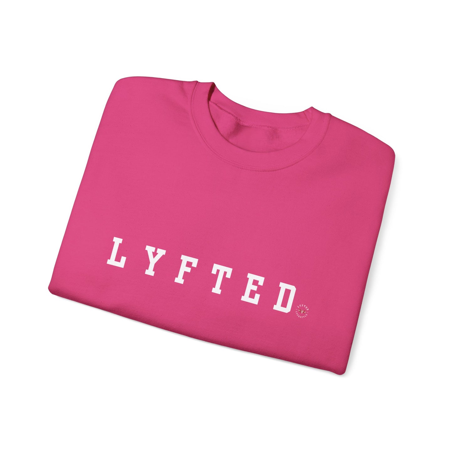 LYFTED LOGO WHITE Unisex Heavy Blend™ Crewneck Sweatshirt
