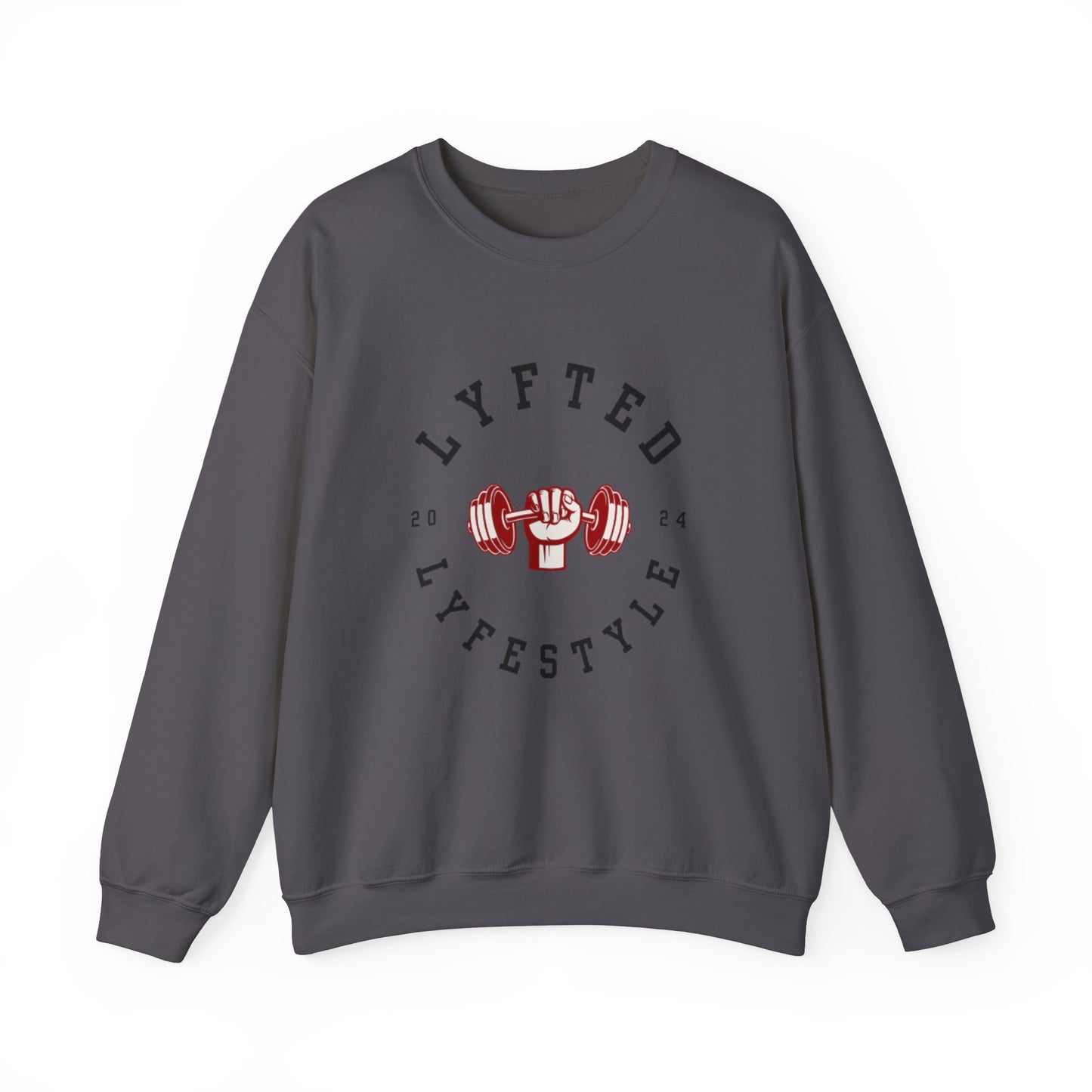 LYFTED LYFESTYLE LOGO WHITE Unisex Heavy Blend™ Crewneck Sweatshirt