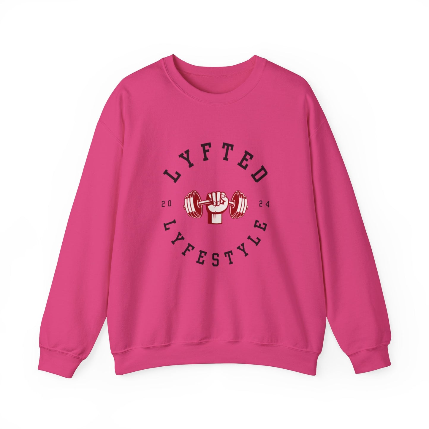 LYFTED LYFESTYLE LOGO WHITE Unisex Heavy Blend™ Crewneck Sweatshirt