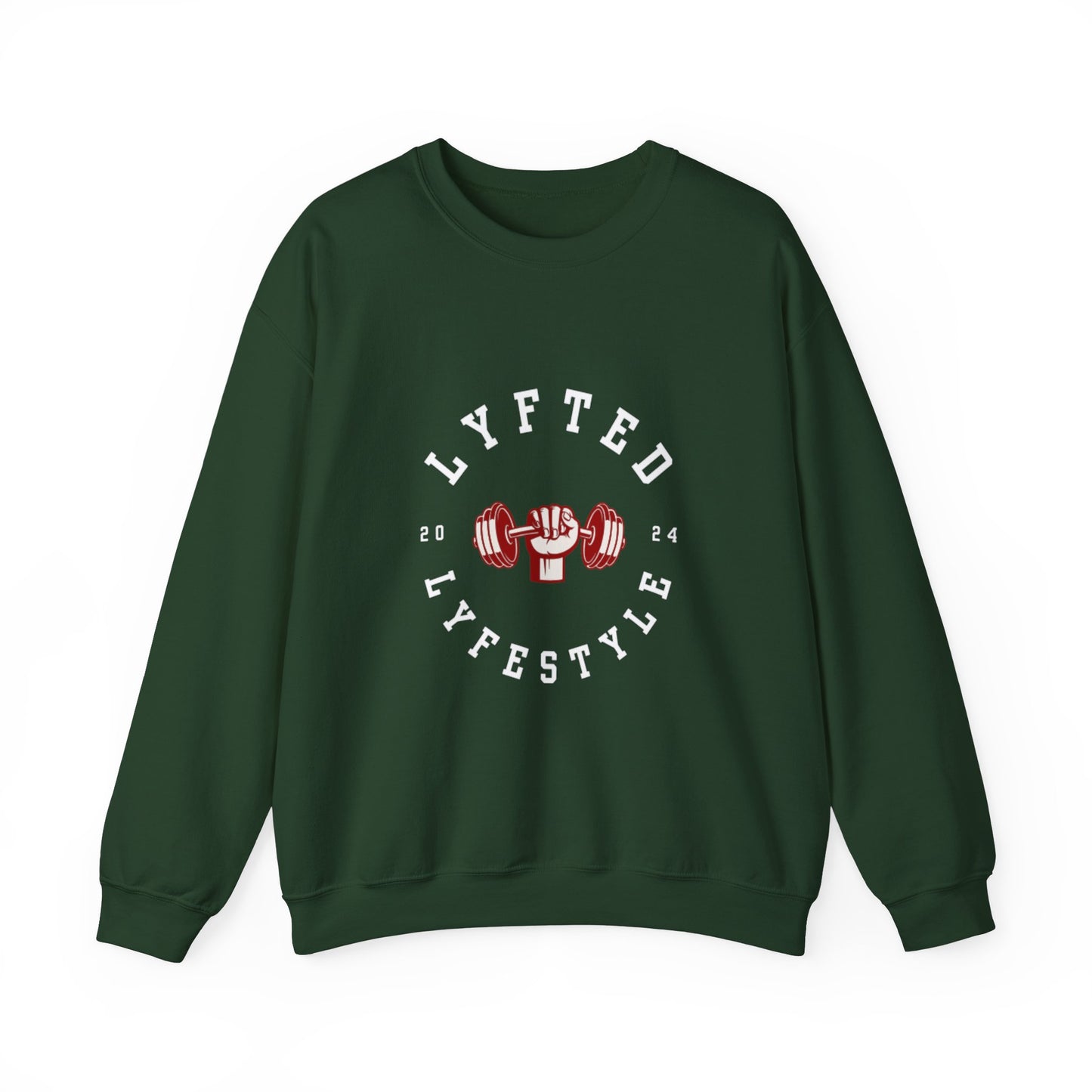 LYFTED LYFESTYLE LOGO WHITE Unisex Heavy Blend™ Crewneck Sweatshirt