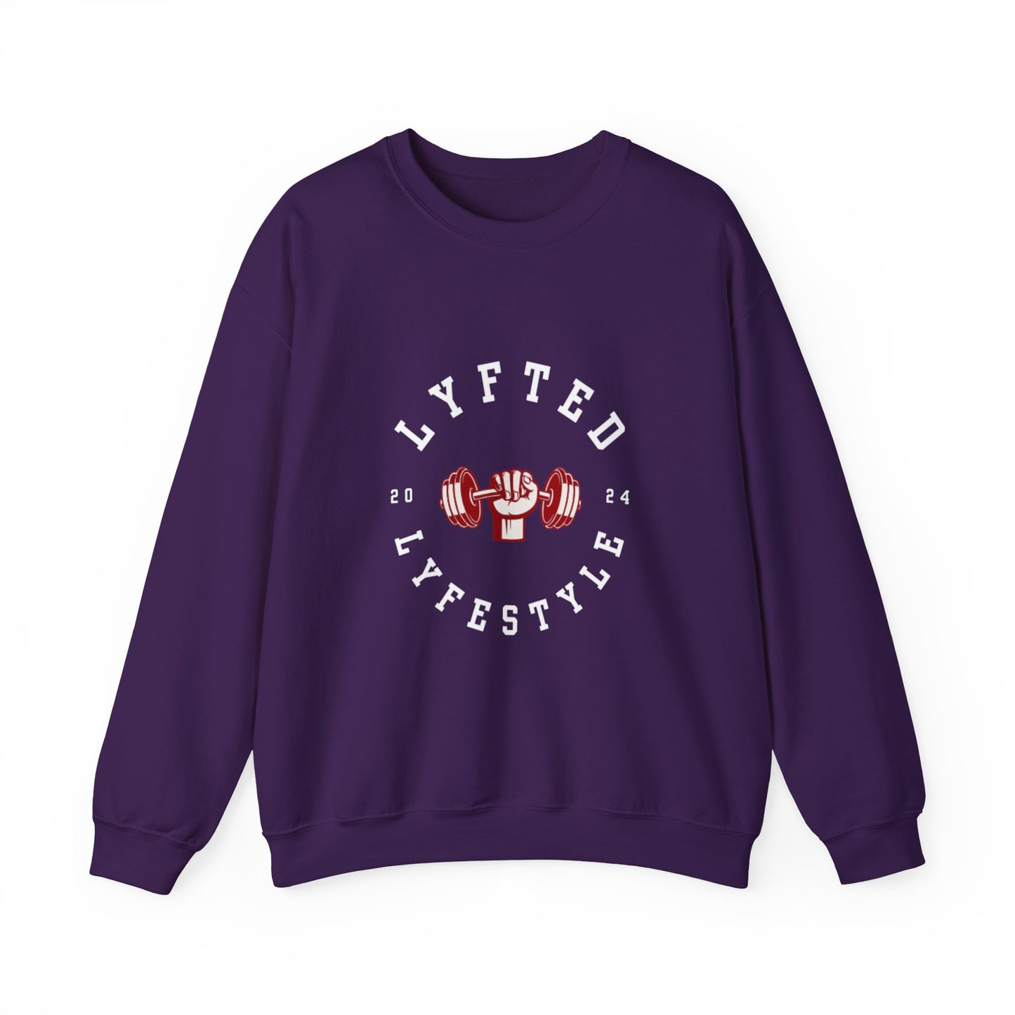 LYFTED LYFESTYLE LOGO WHITE Unisex Heavy Blend™ Crewneck Sweatshirt