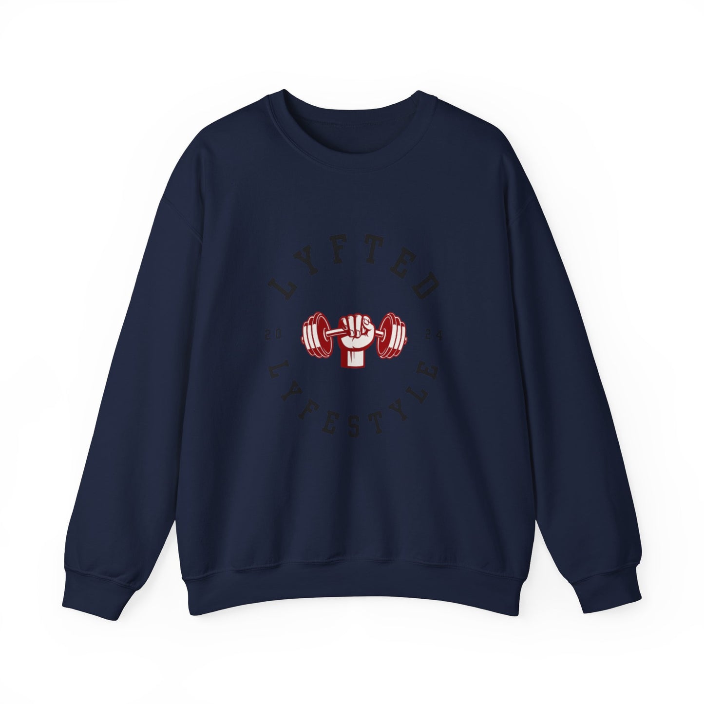 LYFTED LYFESTYLE LOGO WHITE Unisex Heavy Blend™ Crewneck Sweatshirt