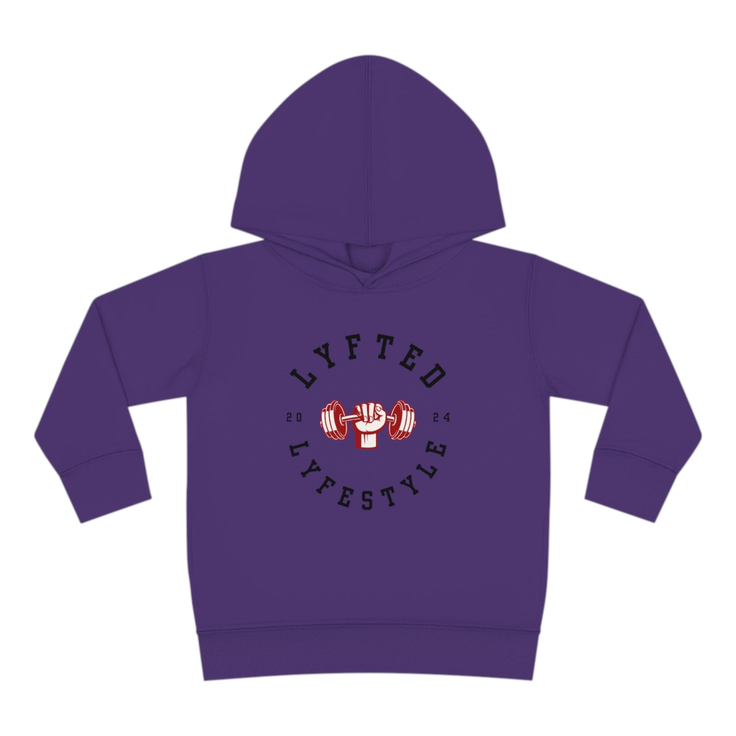 LYFTED LYFESTYLE LOGO RED AND BLACK Toddler Pullover Fleece Hoodie