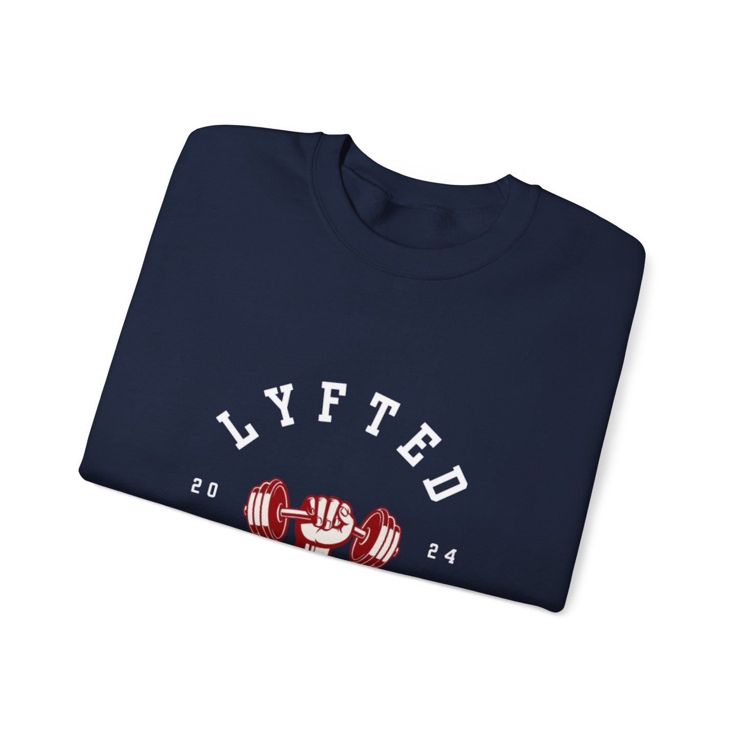 LYFTED LYFESTYLE LOGO WHITE Unisex Heavy Blend™ Crewneck Sweatshirt