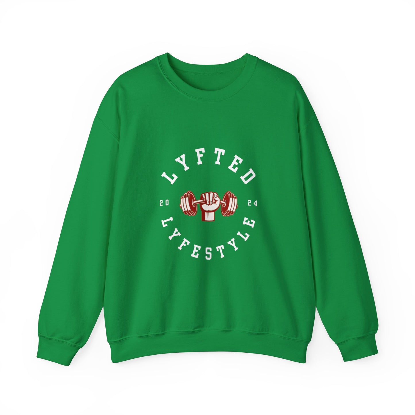 LYFTED LYFESTYLE LOGO WHITE Unisex Heavy Blend™ Crewneck Sweatshirt