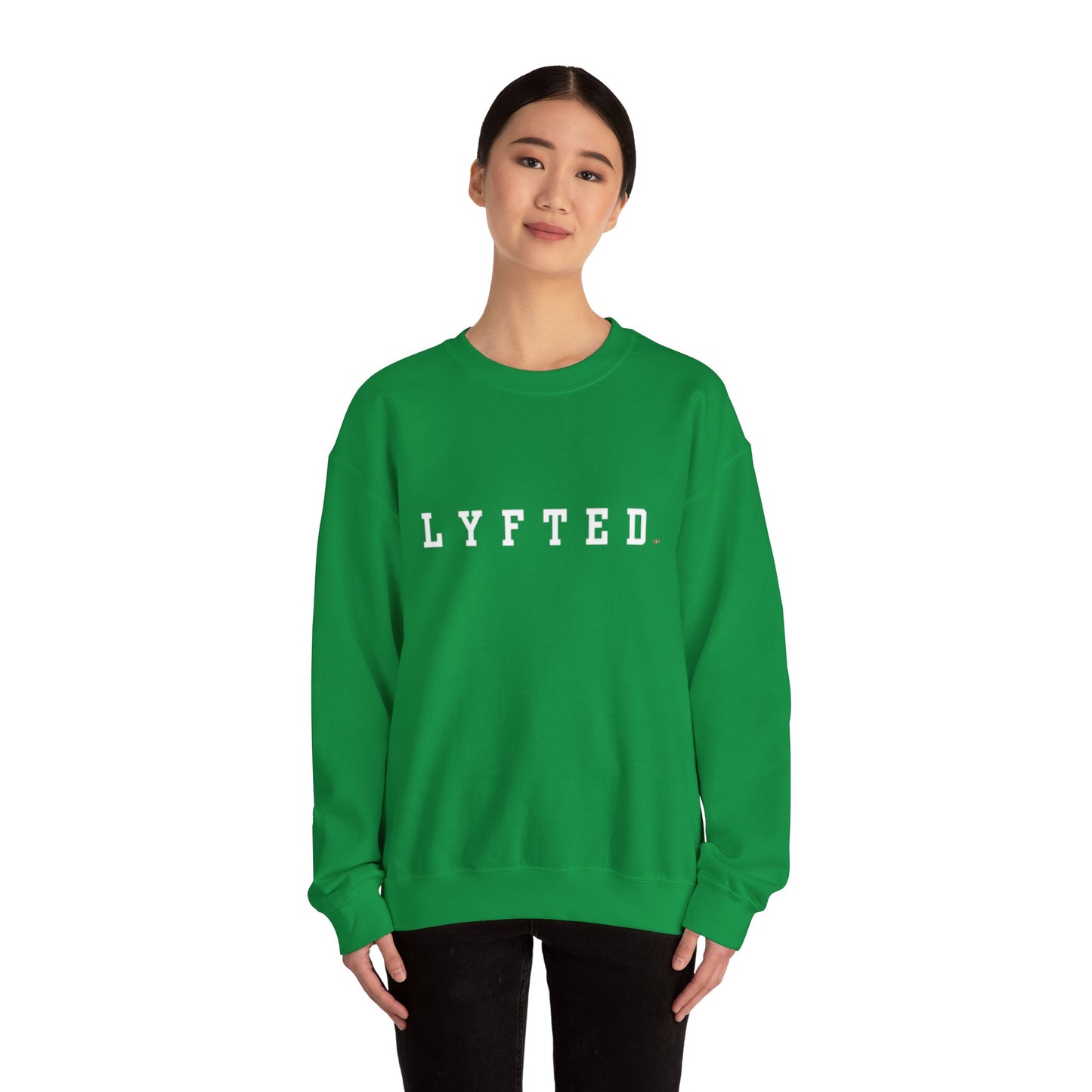 LYFTED LOGO WHITE Unisex Heavy Blend™ Crewneck Sweatshirt