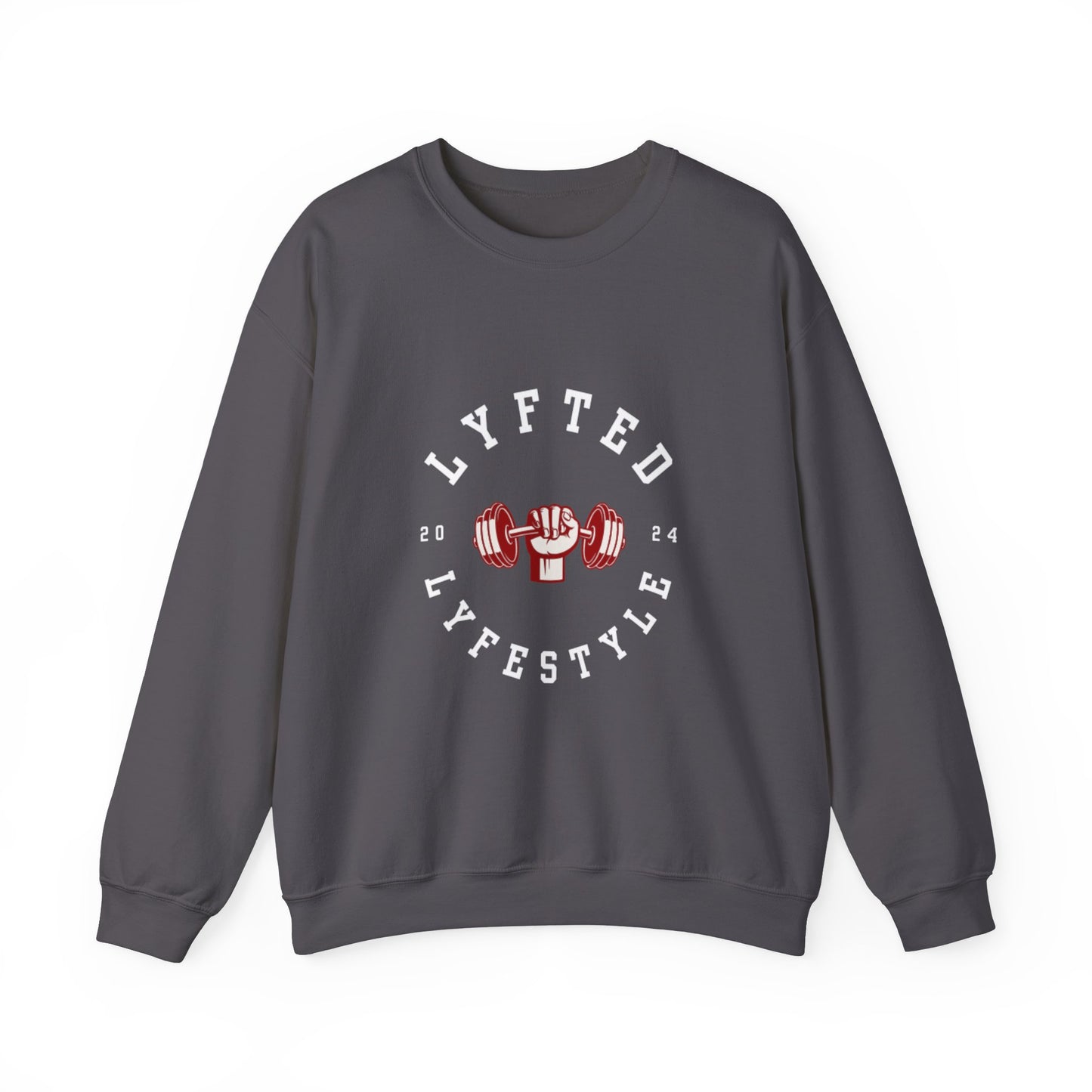 LYFTED LYFESTYLE LOGO WHITE Unisex Heavy Blend™ Crewneck Sweatshirt