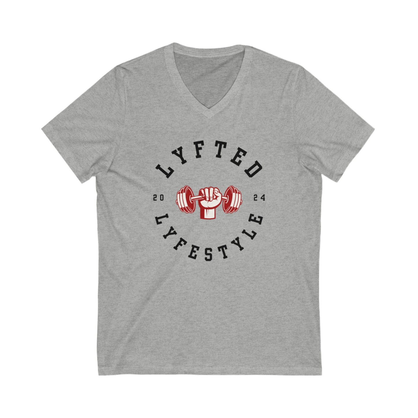 LYFTED LYFESTYLE LOGO Unisex Jersey Short Sleeve V-Neck Tee