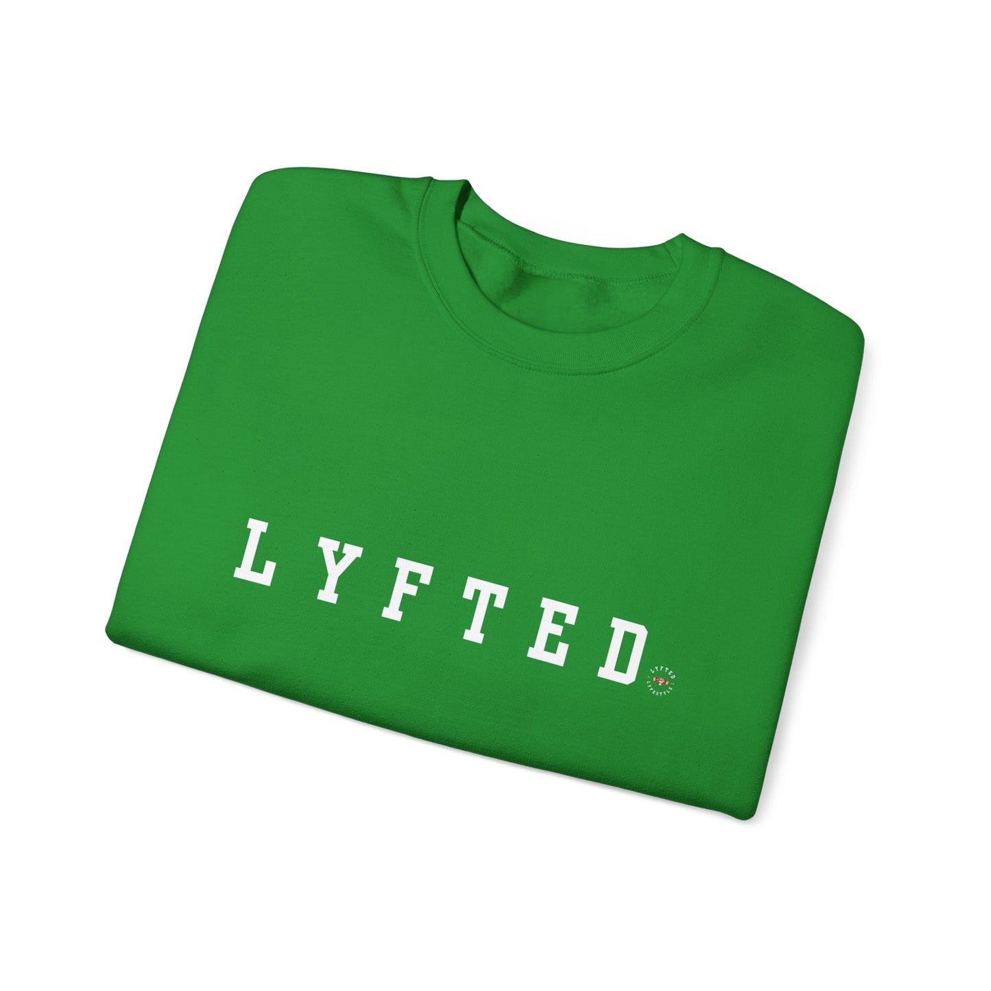 LYFTED LOGO WHITE Unisex Heavy Blend™ Crewneck Sweatshirt