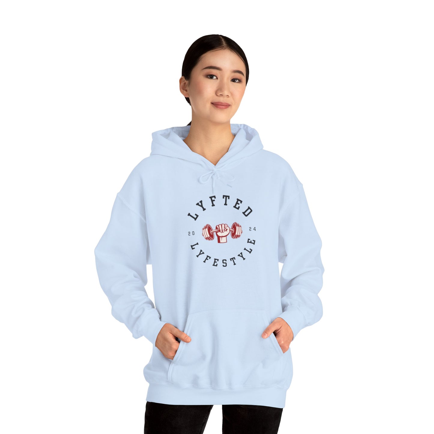 LYFTED LYFESTYLE LOGO BLACK LETTERING Unisex Heavy Blend™ Hooded Sweatshirt