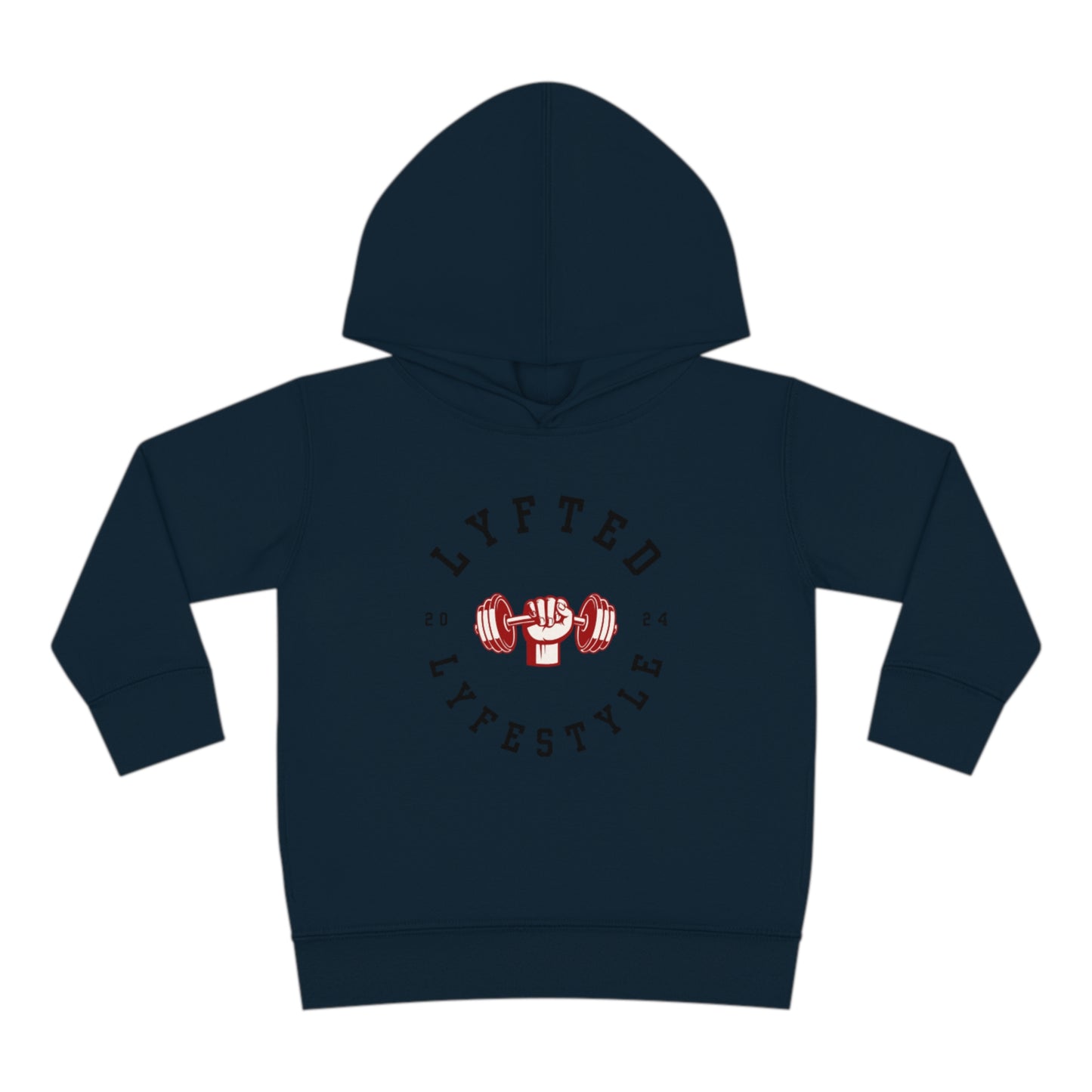 LYFTED LYFESTYLE LOGO RED AND BLACK Toddler Pullover Fleece Hoodie