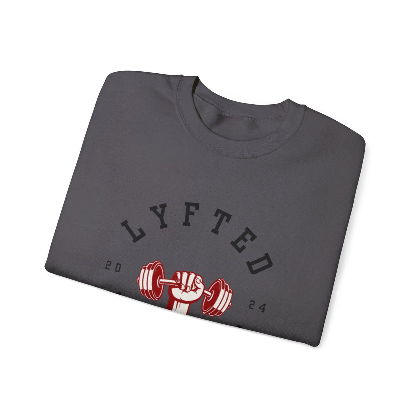 LYFTED LYFESTYLE LOGO WHITE Unisex Heavy Blend™ Crewneck Sweatshirt