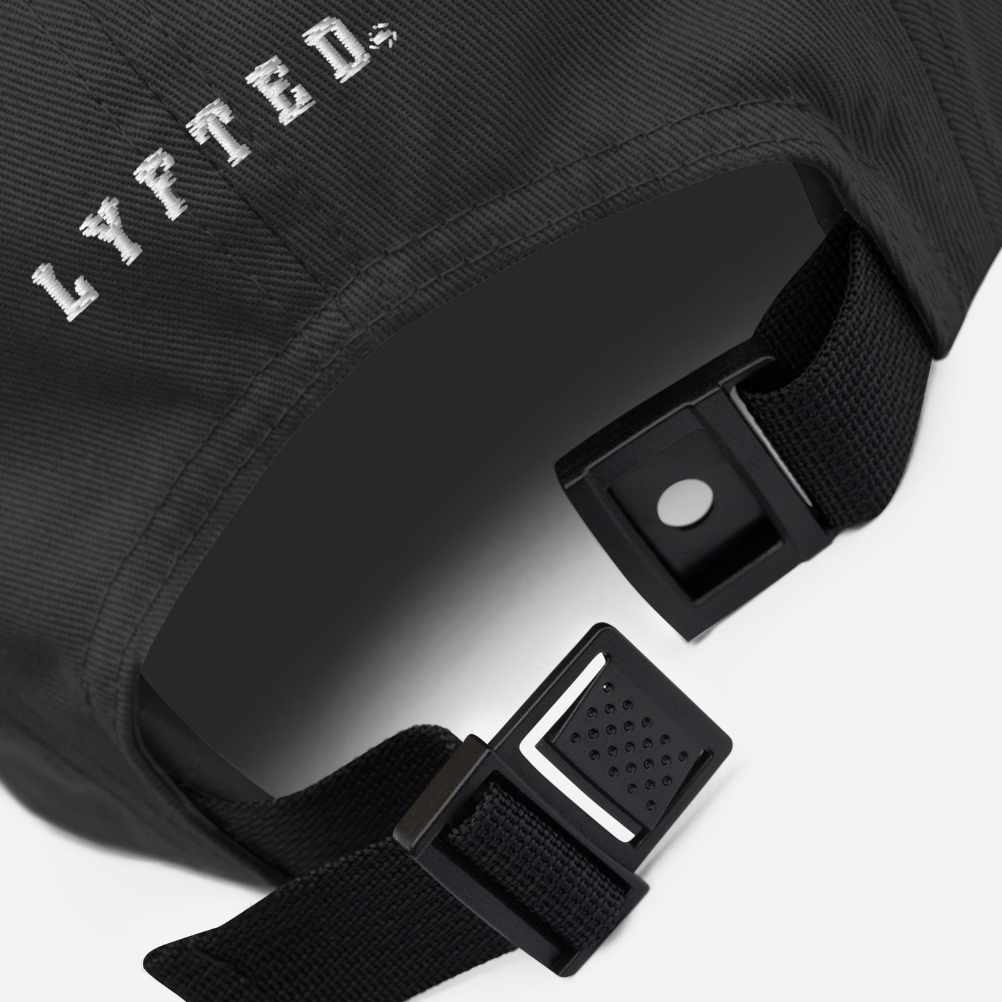 LYFTED LYFESTYLE LOGO RED AND WHITE front and back Five Panel Cap