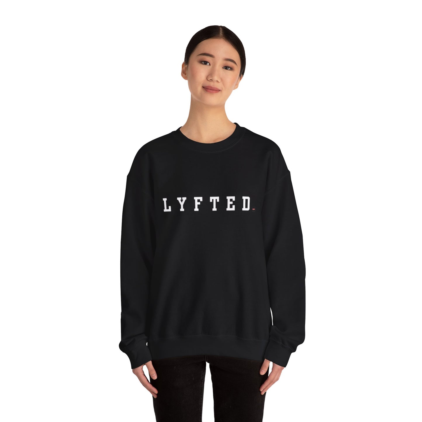 LYFTED LOGO WHITE Unisex Heavy Blend™ Crewneck Sweatshirt