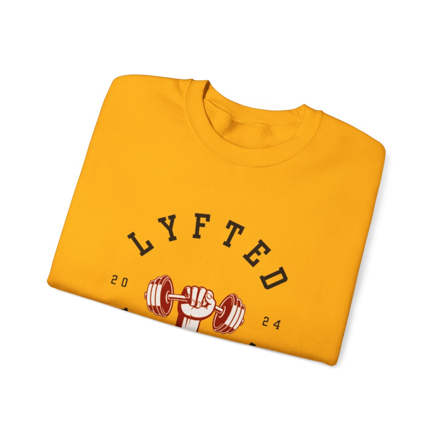 LYFTED LYFESTYLE LOGO WHITE Unisex Heavy Blend™ Crewneck Sweatshirt