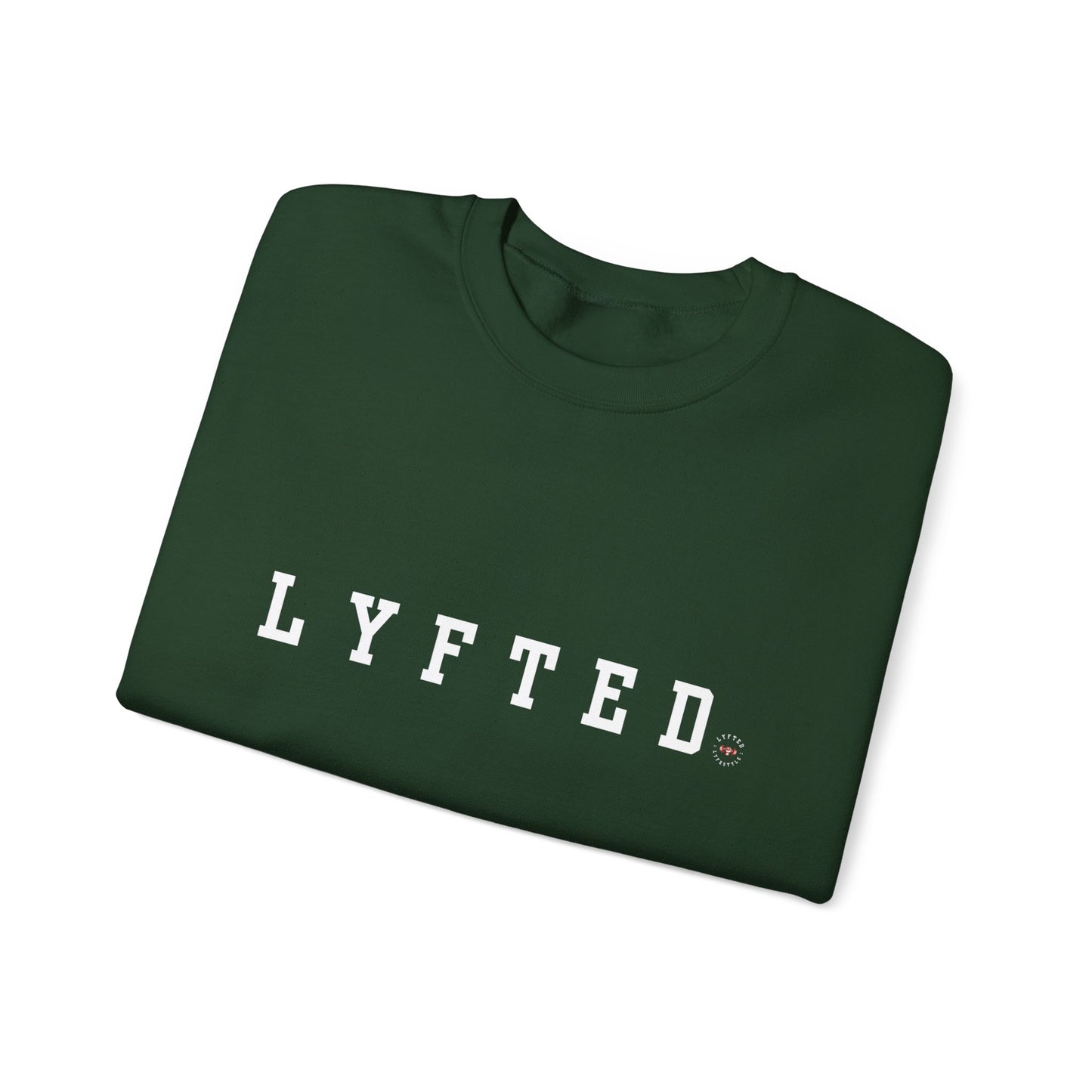 LYFTED LOGO WHITE Unisex Heavy Blend™ Crewneck Sweatshirt