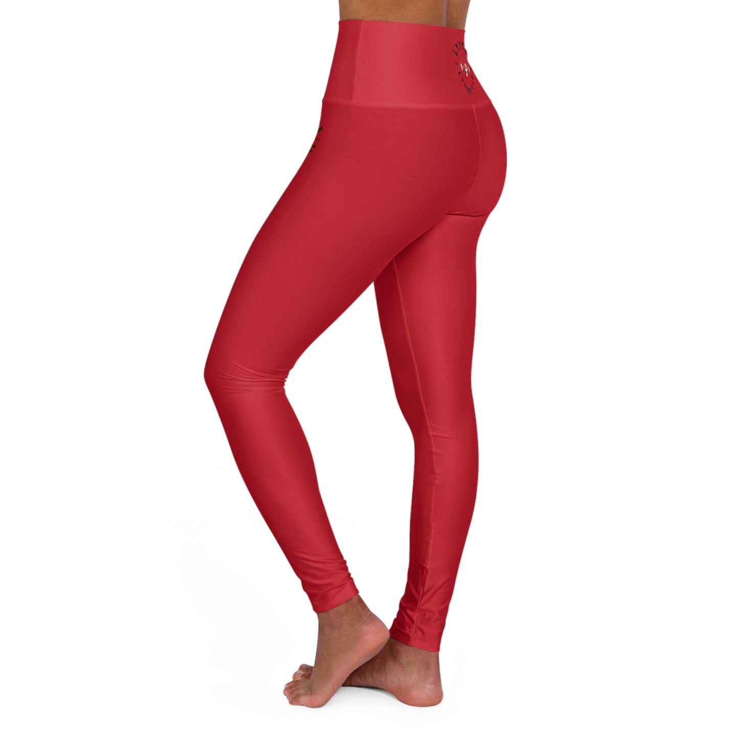 LYFTED LYFESTYLE LOGO High Waisted Yoga Leggings (AOP)