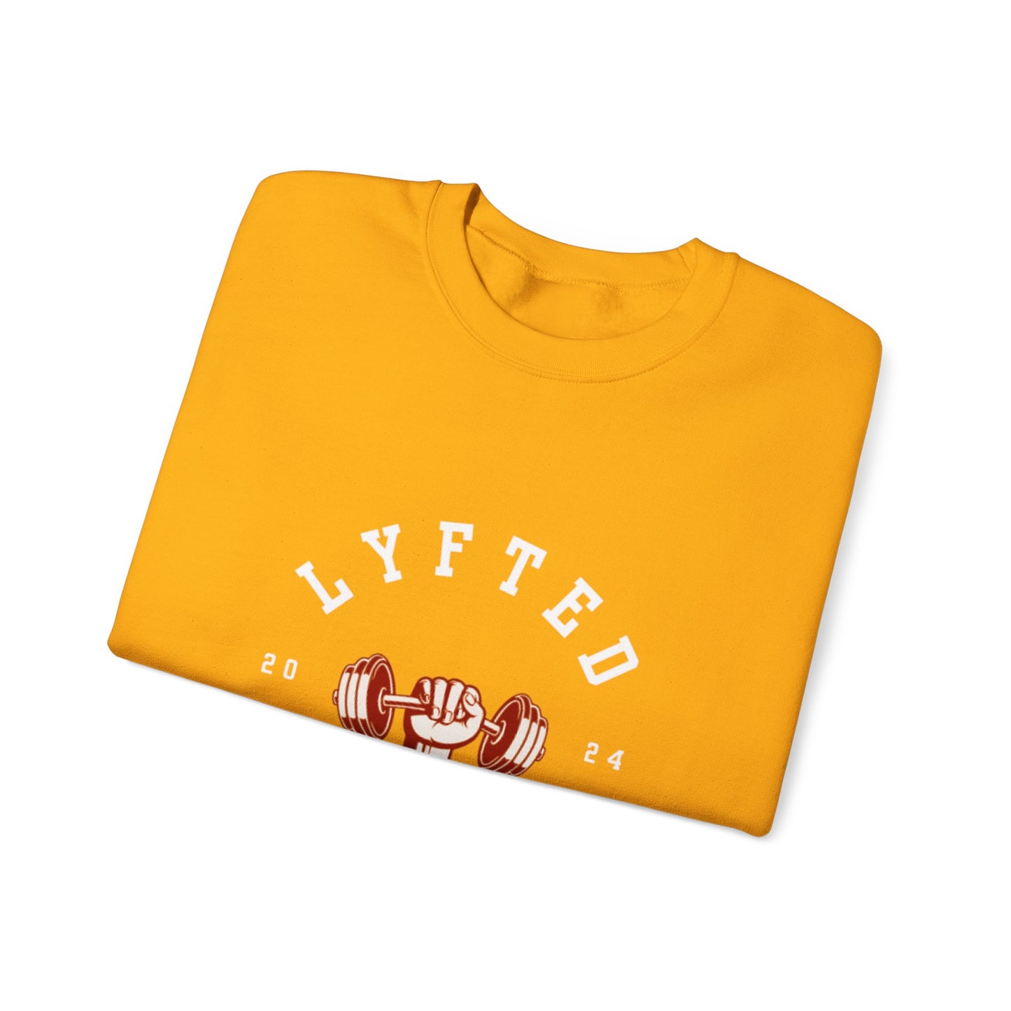 LYFTED LYFESTYLE LOGO WHITE Unisex Heavy Blend™ Crewneck Sweatshirt