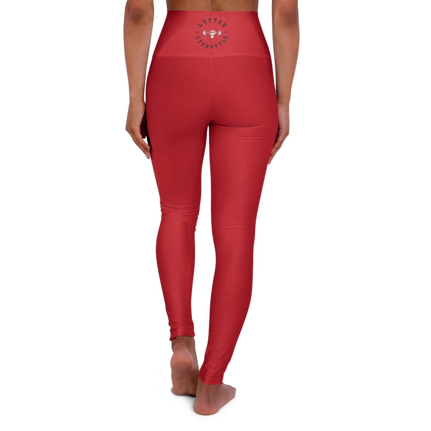 LYFTED LYFESTYLE LOGO High Waisted Yoga Leggings (AOP)