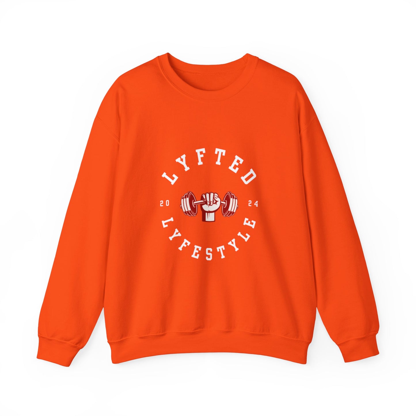 LYFTED LYFESTYLE LOGO WHITE Unisex Heavy Blend™ Crewneck Sweatshirt