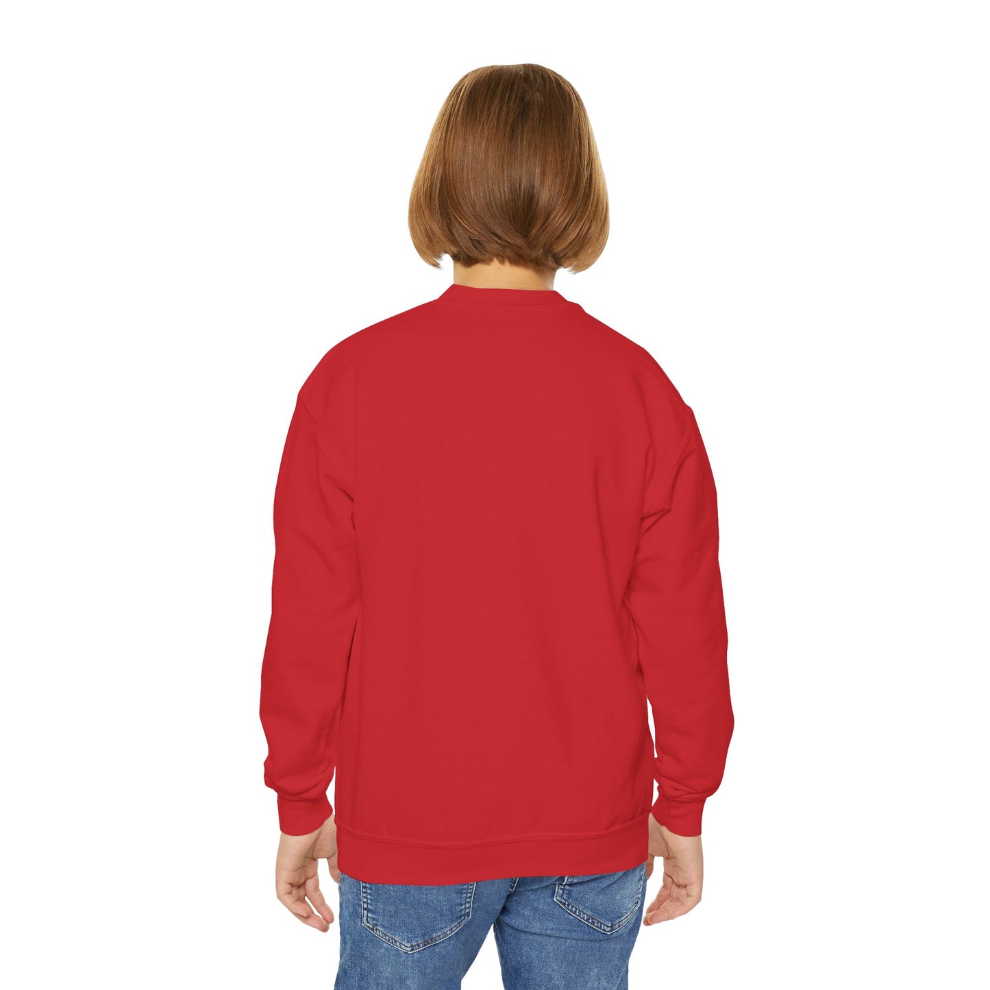 LYFTED LYFESTYLE LOGO RED and BLACK Youth Crewneck Sweatshirt