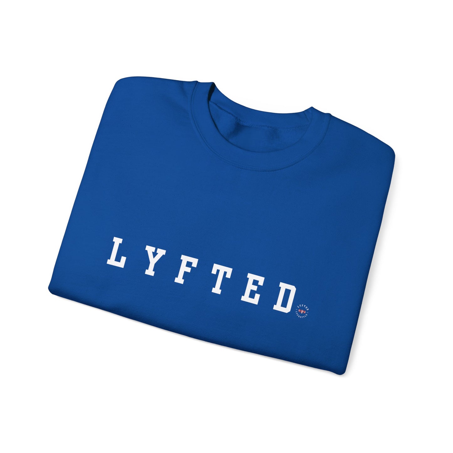 LYFTED LOGO WHITE Unisex Heavy Blend™ Crewneck Sweatshirt