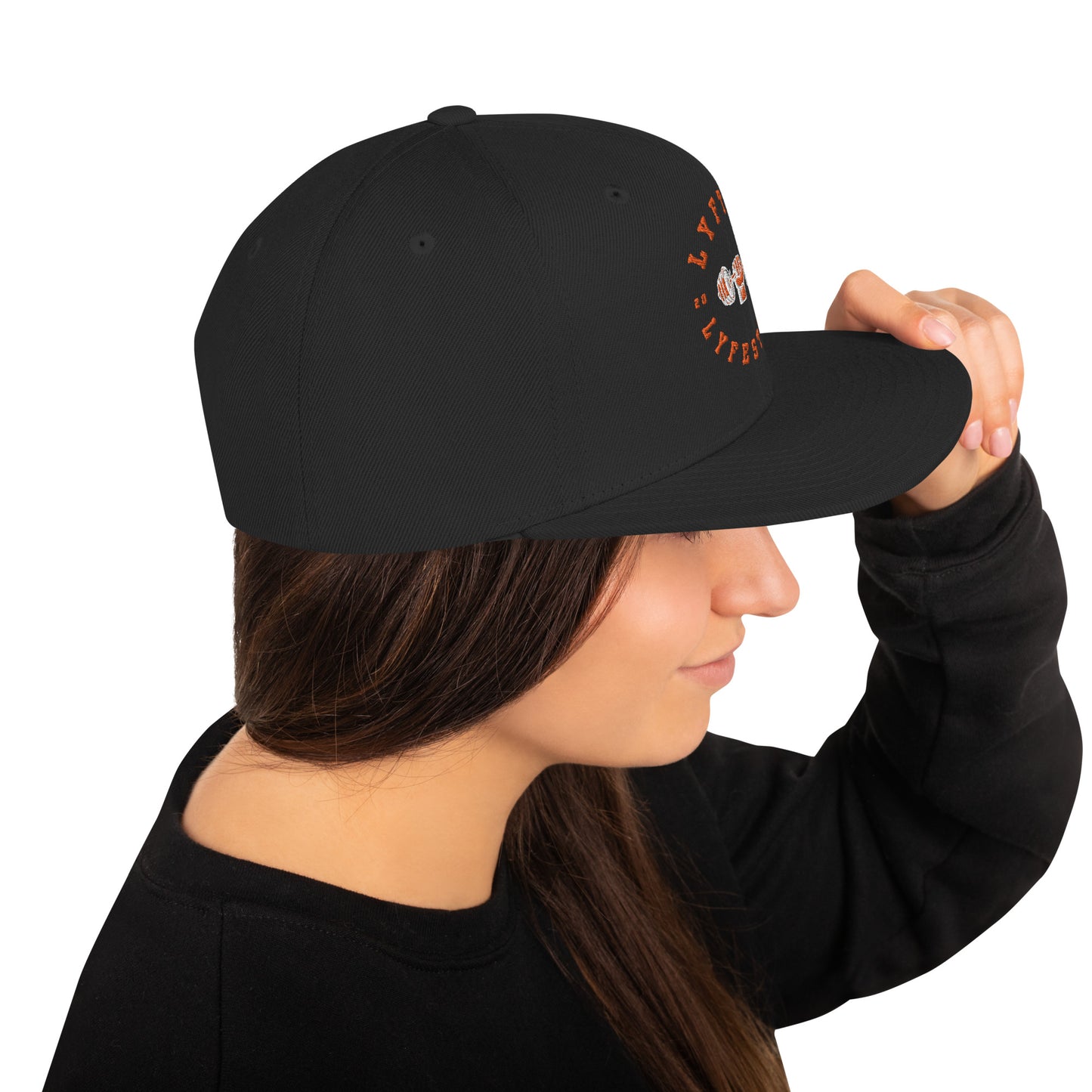 LYFTED LYFESTYLE LOGO ORANGE Snapback Hat