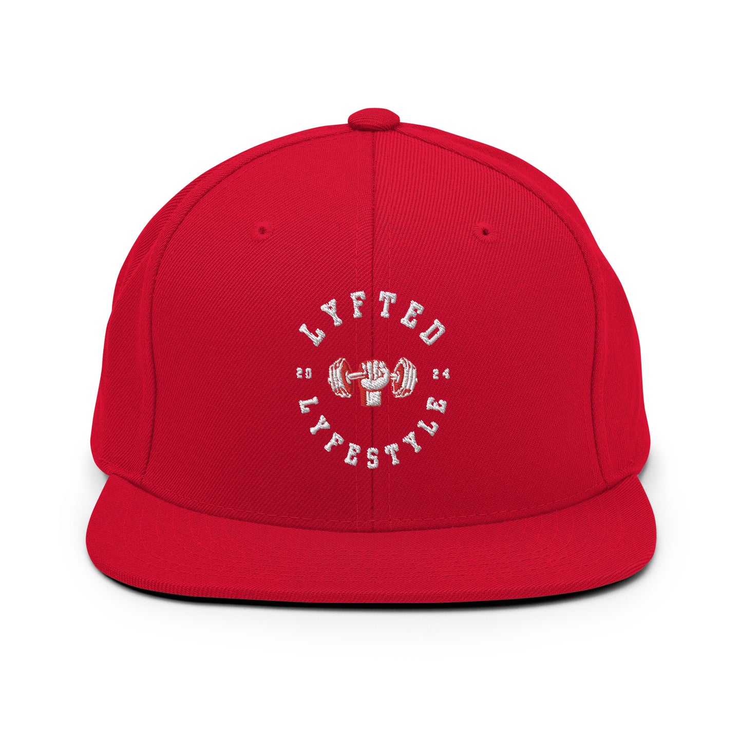 LYFTED LYFESTYLE LOGO RED Lettering Snapback Hat