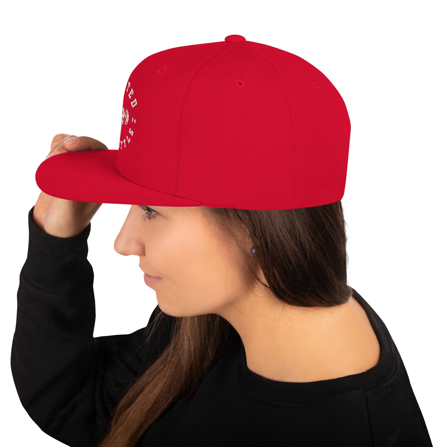 LYFTED LYFESTYLE LOGO RED Lettering Snapback Hat